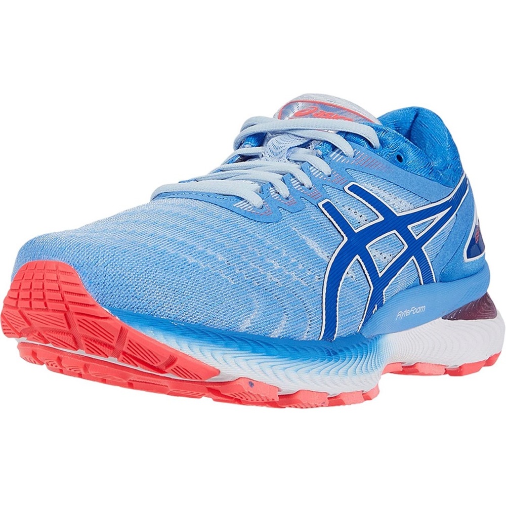ASICS Gel Nimbus 22 Blue Sky Orange Athletic Running Shoes Women’s size 10